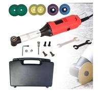 Kit de limpieza y abridor de huecos de azulejos de cerámica ajustable de 6 velocidades, herramienta multifunción de ángulo de 90° para pulido, fresado y eliminación de óxido, potencia de alta