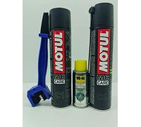 Kit de limpieza y lubricación de cadena - C4 400 ml + C1 400 ml + cepillo de limpieza de cadena de regalo WD40 100ML lubricante de cadena