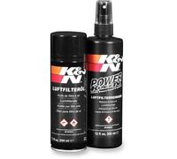 K&N Kit limpieza filtro aire deportivo - Detergente 355 ml + Aceite 204 ml - Coche/Moto