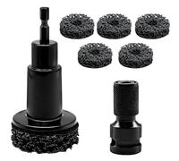 Kit de limpieza y reparación de ruedas. Incluye 5 espaciadores y herramienta para limpiar cubos de rueda. Eliminación rápida de óxido en espárragos y rotores. Compatible con taladros eléctricos