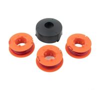 Kit de línea de bobina y tapa compatibles con Bosch ART 23 26 30 Combitrim y Easytrim, 8 m de longitud, 1,6 mm de diámetro, repuesto de alimentación automática con modelos F016800175 y F016L71088 para