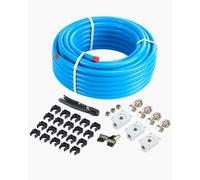 Kit de línea de compresor de aire VEVOR de 3/4'' x 100 pies, sistema de tuberías de aire de HDPE/aluminio, color azul