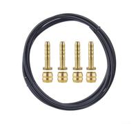 Kit de línea de freno hidráulico para bicicleta, juego completo de mangueras, conectores y cabezales de oliva a 2 5 m (bh-59)