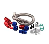 Kit de línea de retorno de drenaje de aceite Turbo+10AN accesorio/adaptador turbocompresor T3/T4 GT45 T04