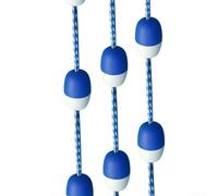Kit de línea flotante de seguridad para piscina con cuerda divisora de piscina de 16.4 pies y 11 bolas de boya, barrera de seguridad duradera de nailon y PVC para piscina al aire libre con ganchos de