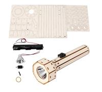 Kit de Linterna de Madera,Circuito Educativo Manual - Kits de Ciencias para Niños,Proyecto Educativo para Niños Niñas y Adolescentes Construir y Explorar en Clase Escuela Hogar
