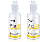 Kit de Líquido para Máquina de Humo 2PCS, 60ML*2 Líquido de Niebla de Alta Densidad a Base de Glicerina Vegetal Sin Olor FDS Certificado para Máquina de Humo COLBOR CF3/CF5