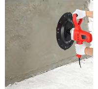 Kit de llana eléctrica para hormigón, llana profesional de 1280 W para mortero de cemento, pulidora de paredes manual con doble empuñadura, herramienta de acabado para albañilería