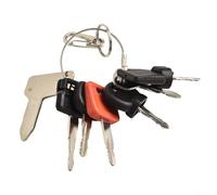 Kit de llave de encendido para maquinaria de construcción para excavadora cargador compatible con Cat para Jcb Jlg para Kubota para equipo pesado Bobcat Juego de 24 piezas con anillos
