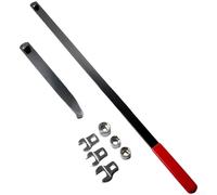 Kit de llave de polea de motor de precisión, incluye múltiples tamaños de enchufe y longitudes de mango para tareas de tensor de correa serpentina y polea loca (A)