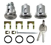 Kit de llave para puerta coche, cilindro cerradura con 2 llaves repuesto para Chevelle Malibu Monte Carlo Camaro, 654394765282