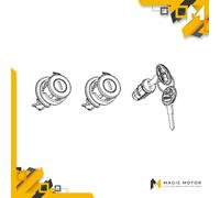 Kit de llaves + 3 bombines con llave SHAD Rosso SH35 203134R1