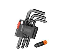 Kit de llaves de aleación tipo L con mango para varios tornillos de 1,5/2/2,/3/4//6/8/10 mm, cabeza plana/cabeza esférica extendida Allen