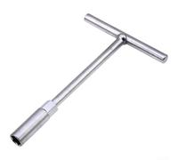 Kit de llaves de vaso de hierro resistente con mango en T compatible con pernos y tuercas métricas de 8 mm, 10 mm, 12 mm, 13 mm, para uso en taller y campo (tamaño corto 10)