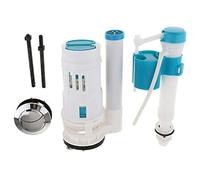 Kit de llenado de Cisterna de Inodoro, Piezas de Relleno de Cisterna de Inodoro de Doble Raso, Kit de baño Universal, Apto para Kits de reparación de Altura de Cisterna de 18 a 24 cm