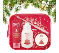 Kit De Lociones Navideñas | Set De 110ml Para Hidratación Corporal Natural | Cremas Hidratantes Para Pies Para Familia Abuela Novio Mujeres Abuelo Compañeros Amigos Madre Novia
