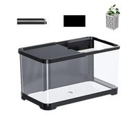 Kit de los Pisos - Aquarium Starter, Mini Decorativo | Creatividad Moderna con Estructura de Canasta, Elegante hábitat acuático para camarones Guppy Jellyfish Home Office Table de Estudio de