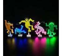 Kit de luces compatible con figuras de baile de Lego Keith Haring, iluminación creativa para Lego 31216, no incluye juego de modelo