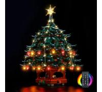 Kit de luces con control remoto BrickBling Compatible con la decoración de árbol de Navidad familiar Lego 41843 (Sin modelo), juego de iluminación led blanco cálido Compatible con la decoración de