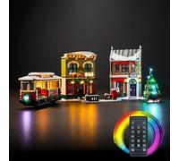 Kit de luces con control remoto Compatible con Lego Icons Calle Principal Decorada para Navidad 10308 (Sin modelo), juego de iluminación LED para la calle principal decorada para Navidad 10308