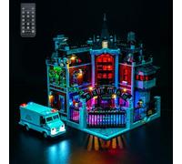Kit de luces de mando a distancia compatible con Lego Arkham Asylum 76300 (no modelo), juego de iluminación LED compatible con Lego Arkham Asylum juguete creativo