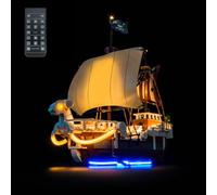 Kit de luces de mando a distancia compatible con Lego The Going Merry Pirate Ship 75639 (no modelo), juego de iluminación LED compatible con Lego 75639 The Going Merry Pirate Ship juguete creativo