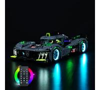 Kit de Luces de Mando a Distancia para Lego Technic Peugeot 9X8 24H Le Mans Hybrid Hypercar 42156 Kit de Coche de Carreras (no Modelo Lego), Juego de iluminación LED para Le Mans Hybrid Hypercar