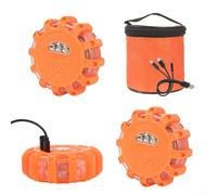 Kit de luces de precaución LED de tres unidades con 9 patrones de flash para implementación en aplicaciones de control de tráfico, respuesta a incidentes y zona de trabajo móvil