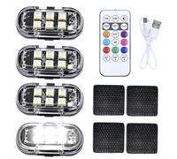 Kit De Luces Estroboscópicas Para Automóvil Con Carga Tipo C - Luz Estroboscópica, Con Lámpara LED Inalámbrica Con Control Remoto | Para Camión SUV RV Vehículo Avión Drone Motocicleta Club Al Aire Lib