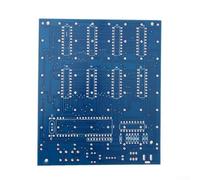 Kit de luces LED 8x8x8 DIY 3D para cubo PCB Kit con LED azules, placa de circuito impreso FR-4 grado A para efectos dinámicos de rotación de salto de lluvia pirámide, compatible con 4.5-5.5V