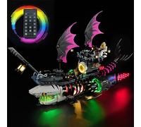 Kit de luces LED compatible con Lego 71469 Dreamzz Nightmare Shark Ship, juego de luces decorativas creativas para Lego (solo juego de luz, no modelo) (LED Light for Lego 71469 RC)