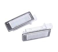 Kit de luces LED de matrícula compatible con Dacia Duster Renault Captur traseros Canbus NO Error 18 SMD 6000K luz blanca hielo placa lámpara repuesto (Dacia - Renault)