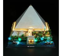 Kit de luces LED para pirámide de Lego Cheops (sin juego de Lego, solo luces), juego de iluminación DIY para Lego Architecture Great Pyramid of Giza 21058