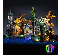 Kit de Luces para Lego 10316 The Lord of The Rings Rivendell (Modelo no Lego), Mando a Distancia LED Juego de iluminación Compatible con The Rings Rivendell