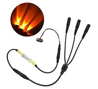 Kit de luces parpadeantes de 3 cabezales de micro efectos especiales de 12 V 9 V CC para antorcha teatral