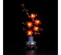 Kit de luz BrickBling compatible con Lego 10369 iconos de flor de ciruelo (no modelo), set de iluminación LED compatible con Lego Plum Blossom Flower Décor juguete creativo