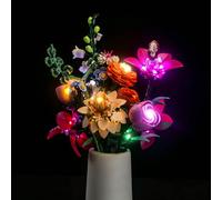 Kit de luz compatible con Lego 10342 Pretty Pink Flower Bouquet Botanical Collection Set (no modelo), juego de iluminación LED compatible con Pretty Pink Flower Bouquet 10342 juguete creativo