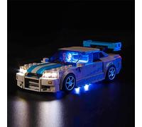 Kit de luz compatible con Lego 76917 Speed Champions Nissan Skyline GT-R (no modelo de Lego), juego de iluminación LED compatible con Lego Nissan Skyline GT-R creativas luces de juguete