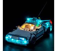 Kit de luz compatible con Lego 77256 Time Machine from Back to The Future (no modelo), juego de iluminación LED compatible con Lego Time Machine from Back to The Future Bausteine modelo
