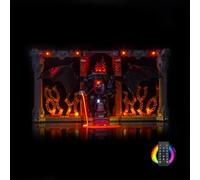 Kit de luz de control remoto compatible con Lego Balrog Book Nook 10367 (sin modelo), juego de iluminación LED, compatible con Lego Balrog Book Nook ladrillos