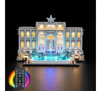 Kit de luz de mando a distancia compatible con Lego 21062 Trevi Fountain (no modelo), juego de iluminación LED compatible con Lego Trevi Fountain juguete creativo