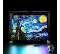 Kit de luz de mando a distancia compatible con Lego 21333 Ideas Vincent Van Gogh The Starry Night (no modelo), juego de iluminación LED compatible con Lego The Starry Night, regalo creativo