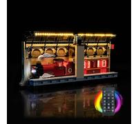 Kit de luz de mando a distancia compatible con Lego Book Nook: Hogwarts Express 76450 (no modelo), juego de iluminación LED compatible con Lego Book Nook: Hogwarts Express Creative Toys