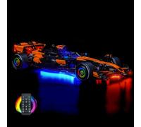 Kit de luz de mando a distancia compatible con Lego McLaren MCL39 F1 Car 42228 (no modelo), juego de iluminación LED compatible con Lego 42228 McLaren MCL39 F1 Car Bloques de construcción modelo