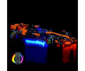 Kit de luz de mando a distancia compatible con Lego McLaren MCL39 F1 Car 42228 (no modelo), juego de iluminación LED compatible con Lego 42228 McLaren MCL39 F1 Car Bloques de construcción modelo