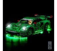 Kit de luz de mando a distancia compatible con Lego Porsche 911 GT3 R Rexy AO Racing Car 42224 (no modelo), juego de iluminación LED compatible con Lego Porsche 911 GT3 R Rexy AO Racing Car Bloques de