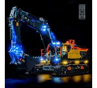 Kit de luz de mando a distancia compatible con Lego Volvo EC500 Hybrid Excavator 42215 (no modelo), juego de iluminación LED compatible con Lego 42215 Volvo EC500 Hybrid Excavator Bausteine modelo