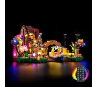 Kit de luz de mando a distancia compatible con Lego Willy Wonka y The Chocolate Factory 21360 (no modelo), juego de iluminación LED compatible con Lego Willy Wonka y The Chocolate Factory Creative