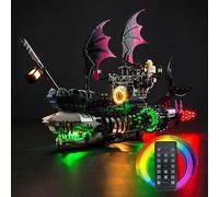 Kit de Luz de Mando a Distancia para DREAMZzz Nightmare Shark Ship 71469 (No Lego), Juego de Iluminación LED para Pesadilla Tiburón, Regalo Creativo para Niños y Adultos