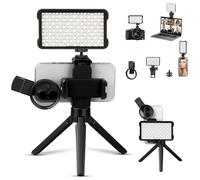 Kit de luz de tatuaje con lente de filtro polarizado CPL de 180 LED y 52 mm, equipo y suministros de tatuaje, lámpara de tatuaje que elimina el deslumbramiento para selfie, fotografía de alimentos